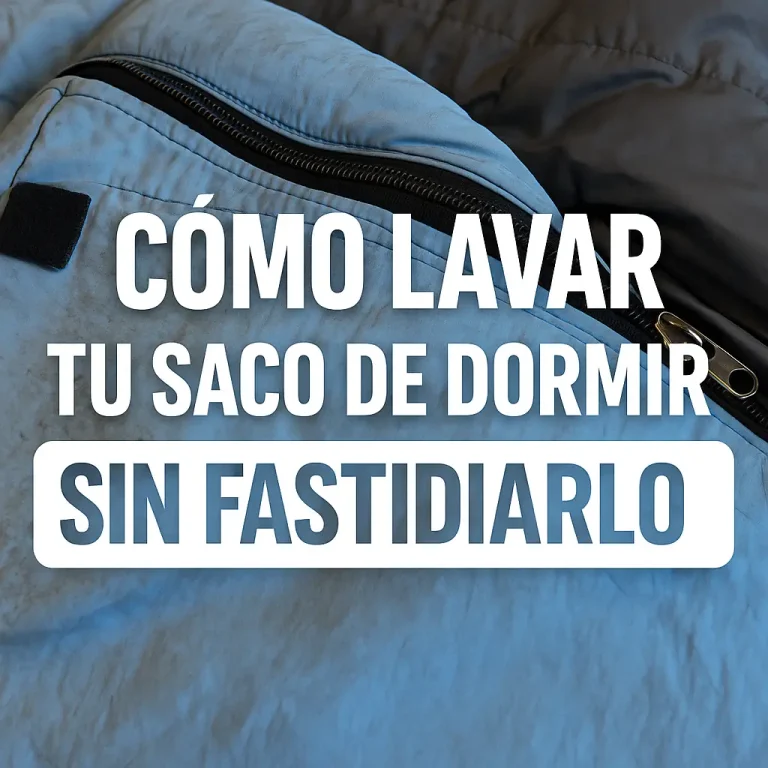 Cómo lavar tu saco de dormir sin fastidiarlo (y que siga pareciendo un saco, no una croqueta mojada)
